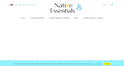 Desktop Screenshot of nativessentials.com