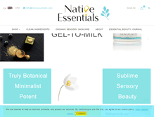 Tablet Screenshot of nativessentials.com